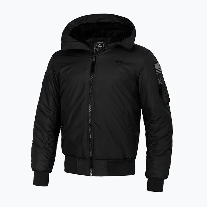 Pánská zimní bunda Pitbull Beejay 2 Hooded Bomber black 4