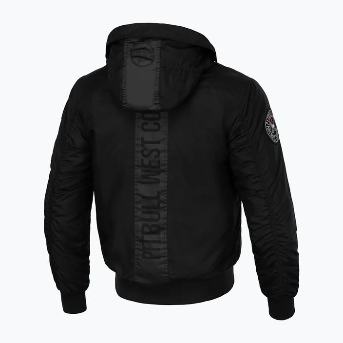 Pánská zimní bunda Pitbull Beejay 2 Hooded Bomber black 5