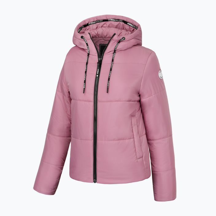 Pitbull West Coast dámská zimní bunda Jenell Quilted Hooded pink 3