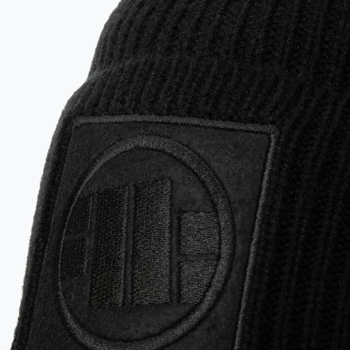 Pitbull West Coast Beanie Logo Single Layer Cuff zimní čepice černá 3