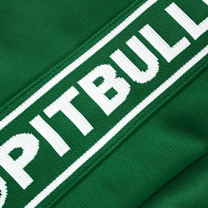 Pánská tepláková bunda Pitbull West Coast Tape Logo Terry Group zelená 7