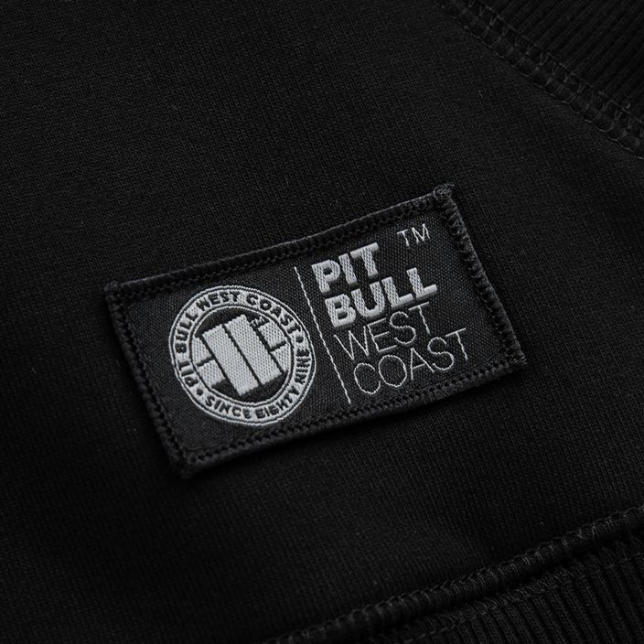 Pánská mikina Pitbull West Coast Steel Logo s kapucí černá 6