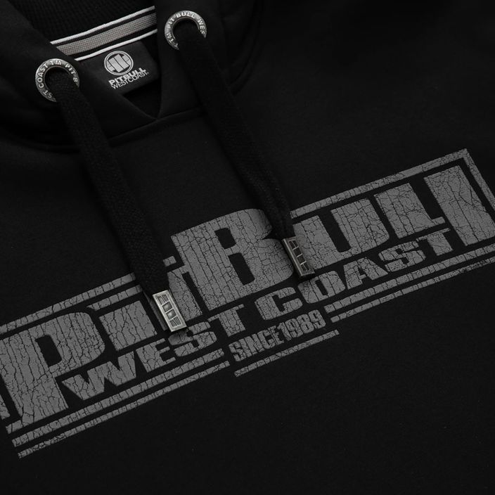 Pánská mikina Pitbull West Coast Boxing FD s kapucí černá 7