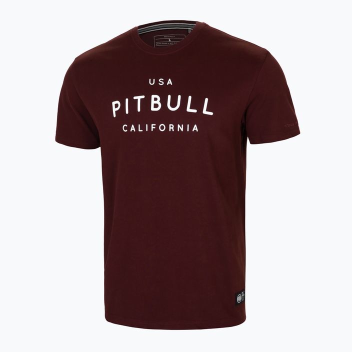 Pánské tričko Pitbull West CoastUsa Cal burgundy 2