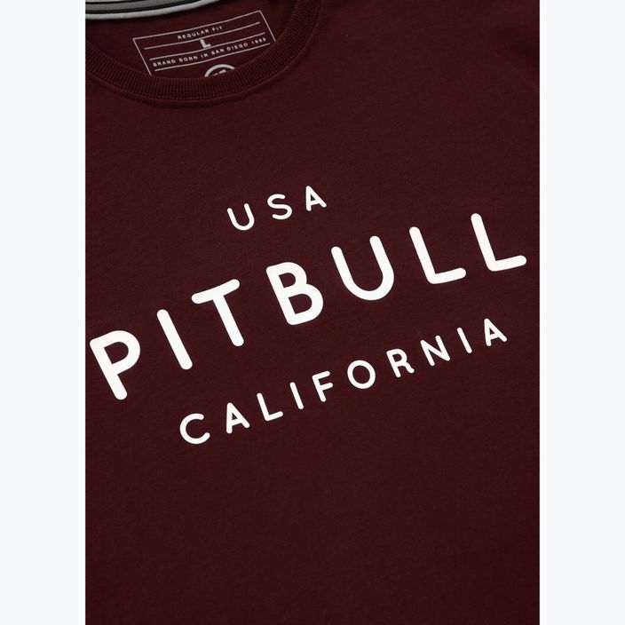 Pánské tričko Pitbull West CoastUsa Cal burgundy 4