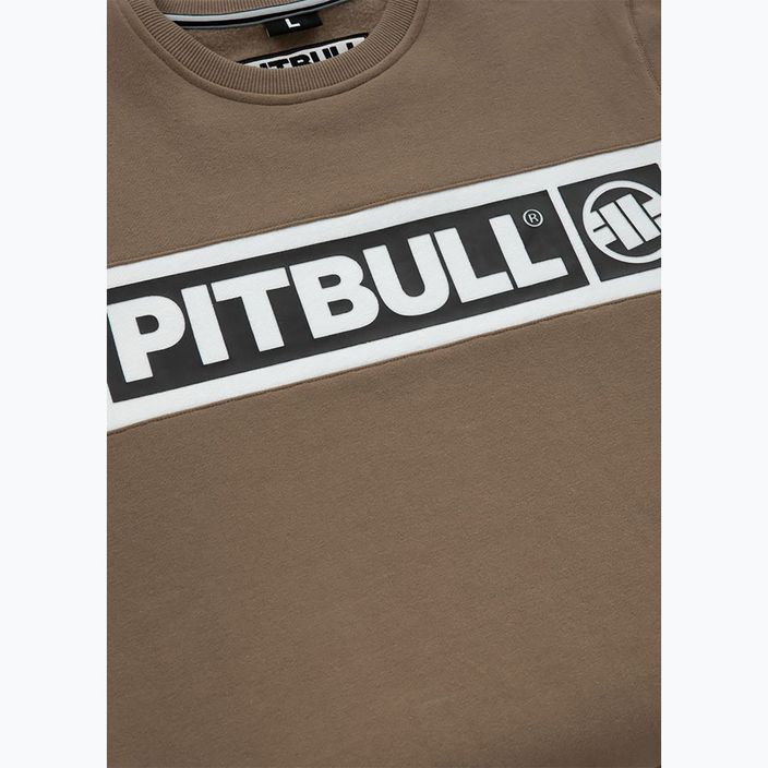 Pánská mikina Pitbull Sherwood Crewneck brown 8