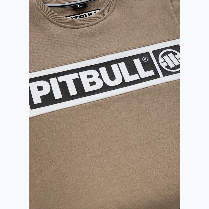 Pánská mikina Pitbull Sherwood Crewneck pale sand 7