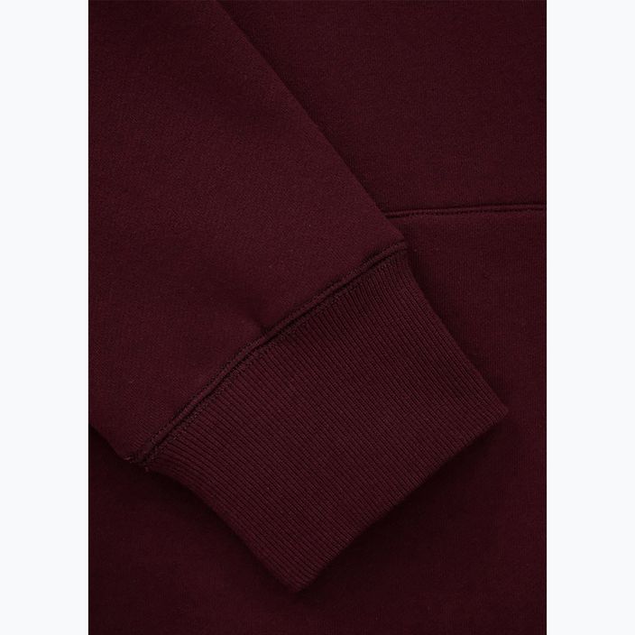 Pánská mikina s kapucí Pitbull Small Logo burgundy 4