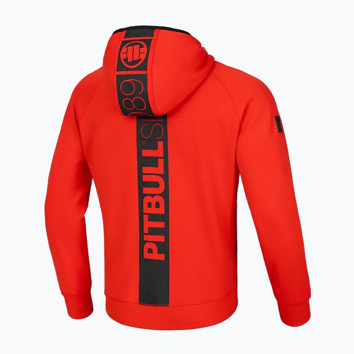 Pánská mikina Pitbull Stafford Hooded flame red 2