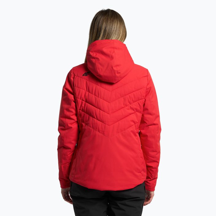 Dámská lyžařská bunda 4F červená H4Z21-KUDN003 4