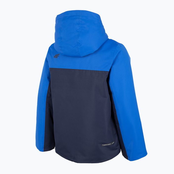Dětská lyžařská bunda 4F modrá JKUMN001 4