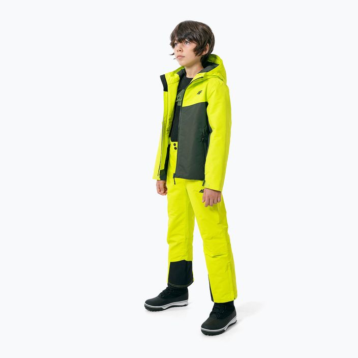 Dětská lyžařská bunda 4F zelená JKUMN001 2