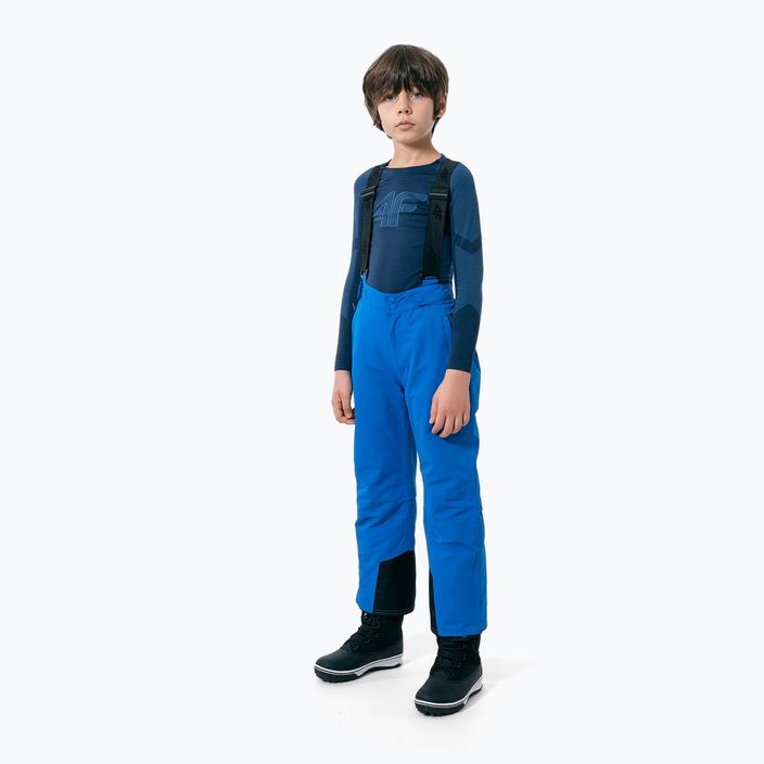 Dětské lyžařské kalhoty 4F modré HJZ22-JSPMN001 2