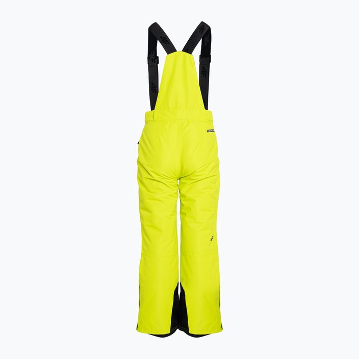 Dětské lyžařské kalhoty 4F žluté HJZ22-JSPMN001 4