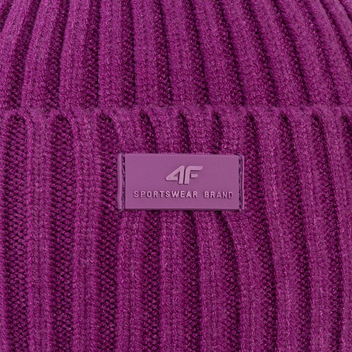 Dámská zimní čepice 4F fialová H4Z22-CAD004 4