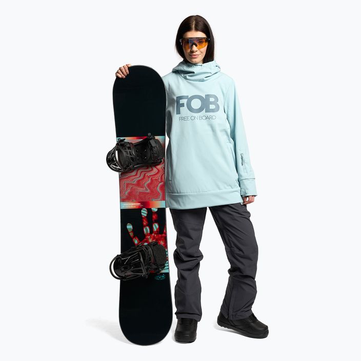 Dámská snowboardová bunda 4F SFD001F softshell světle modrá H4Z22-SFD001F 2