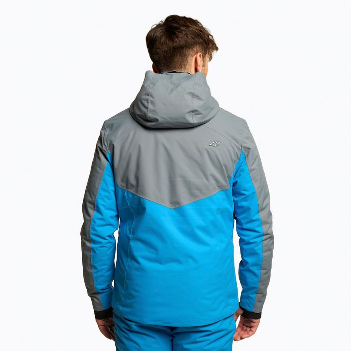 Pánská lyžařská bunda 4F modro-šedá H4Z22-KUMN011 3