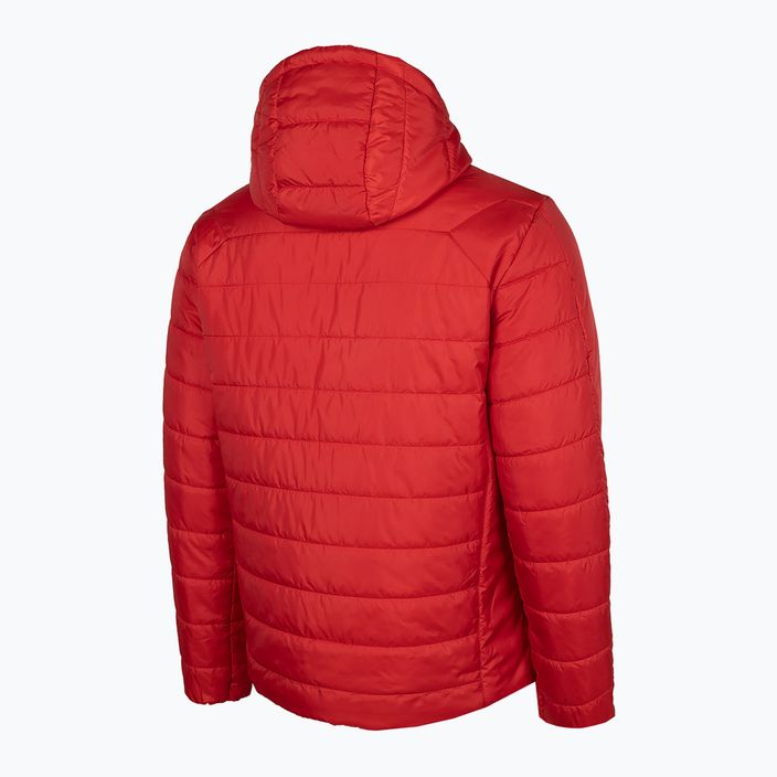 Pánská péřová bunda 4F červená H4Z22-KUMP006 3