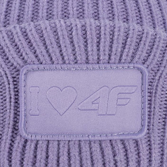 Dětská zimní čepice 4F fialová HJZ22-JCAD003 4