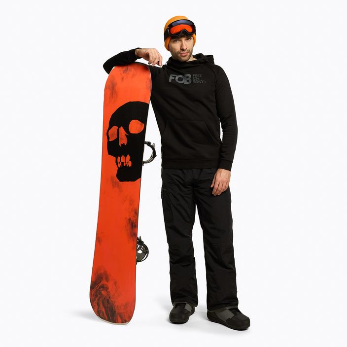 Pánská snowboardová mikina 4F černá H4Z22-BLM021 2