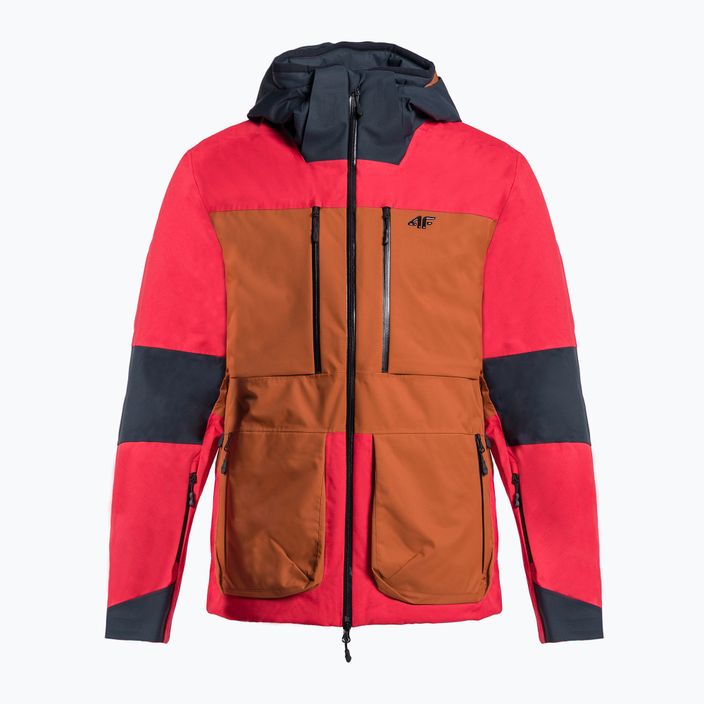 Pánská lyžařská bunda 4F červená H4Z22-KUMN012 7