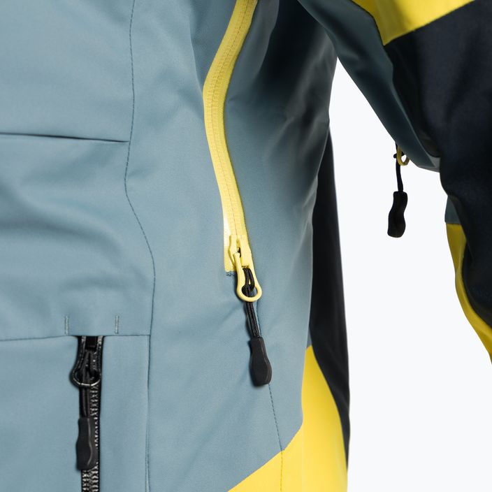 Pánská lyžařská bunda 4F žluto-šedá H4Z22-KUMN012 15