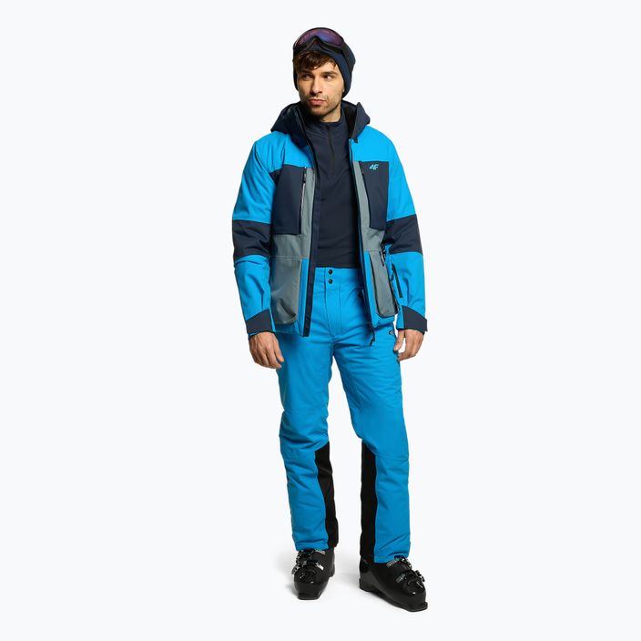 Pánské lyžařské kalhoty 4F modré H4Z22-SPMN006 2