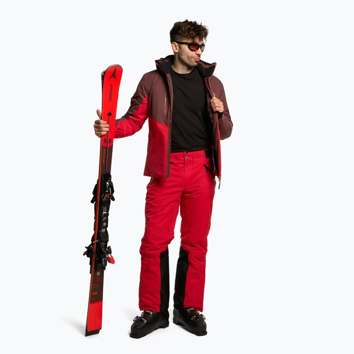 Pánské lyžařské kalhoty 4F červené H4Z22-SPMN006 2