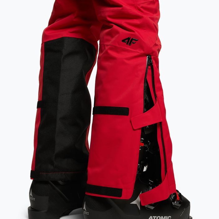 Pánské lyžařské kalhoty 4F červené H4Z22-SPMN006 5
