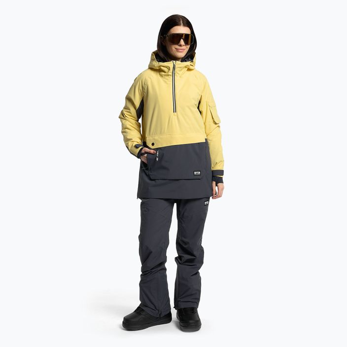 Dámská snowboardová bunda 4F žlutá H4Z22-KUDS003 2