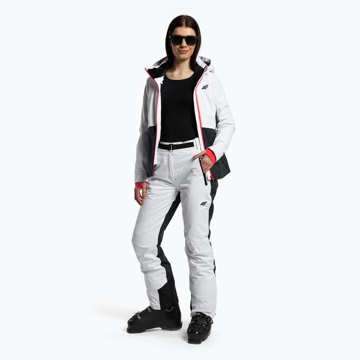 Dámské lyžařské kalhoty 4F SPDN006 bílé H4Z22-SPDN006 2