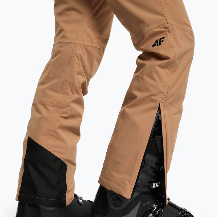 Dámské lyžařské kalhoty 4F SPDN006 hnědé H4Z22-SPDN006 4