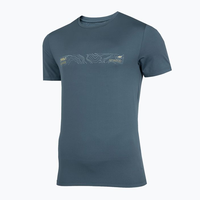 Pánské trekingové tričko 4F tmavě modré H4Z22-TSM019 2