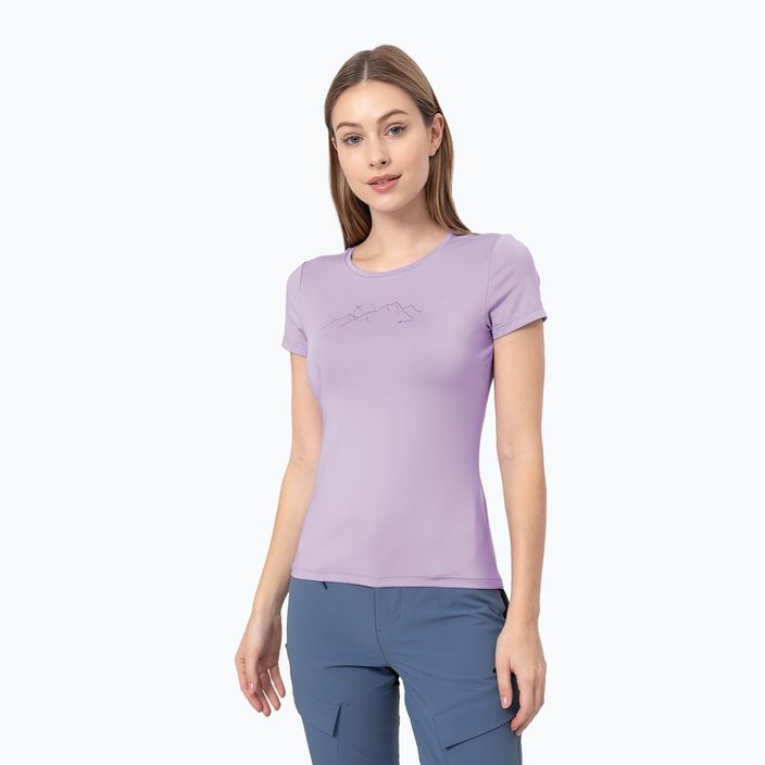 Dámské trekingové tričko 4F fialové H4Z22-TSD016