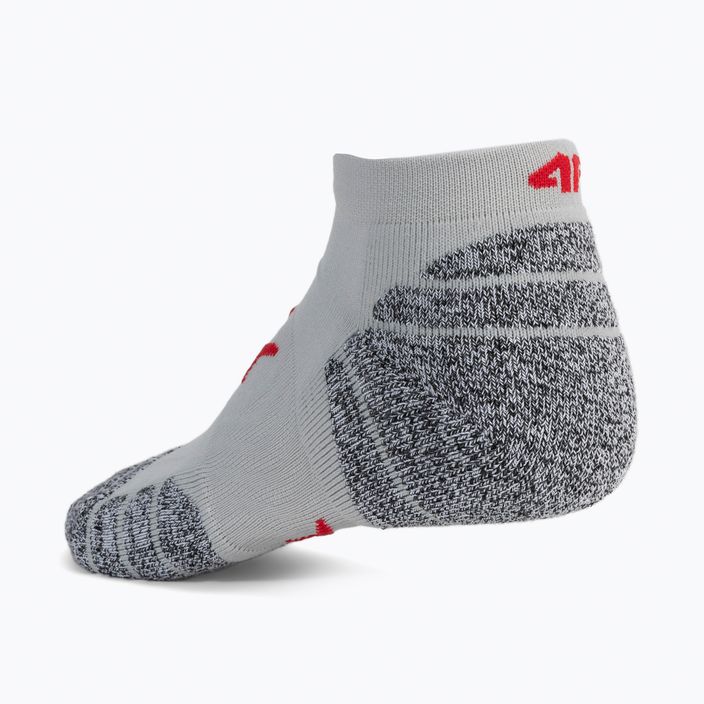 Pánské tréninkové ponožky 4F H4Z22-SOM001 šedo-červené 3