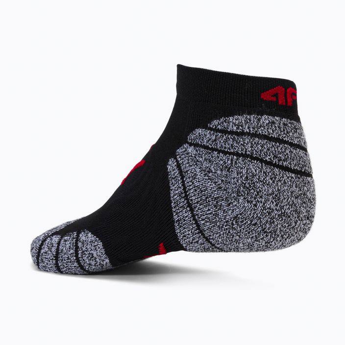 Pánské tréninkové ponožky 4F H4Z22-SOM001 šedo-červené 6