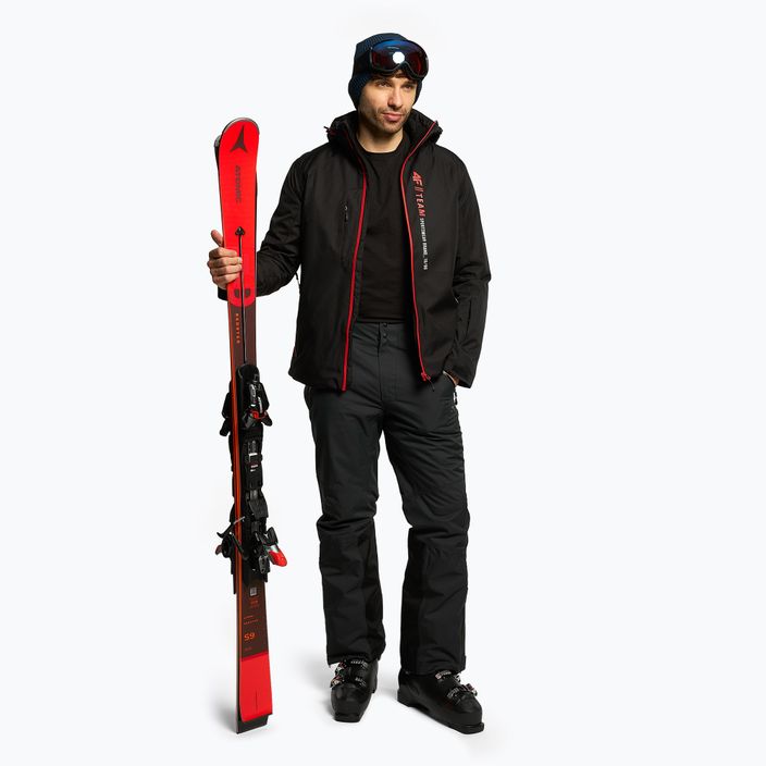 Pánská lyžařská bunda 4F černá H4Z22-KUMN003 2