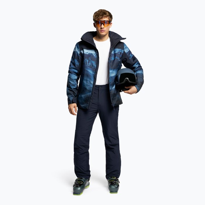 Pánská lyžařská bunda 4F tmavě modrá H4Z22-KUMN006 2