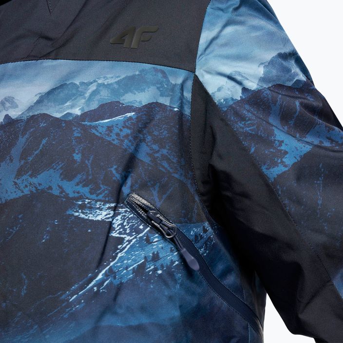 Pánská lyžařská bunda 4F tmavě modrá H4Z22-KUMN006 7