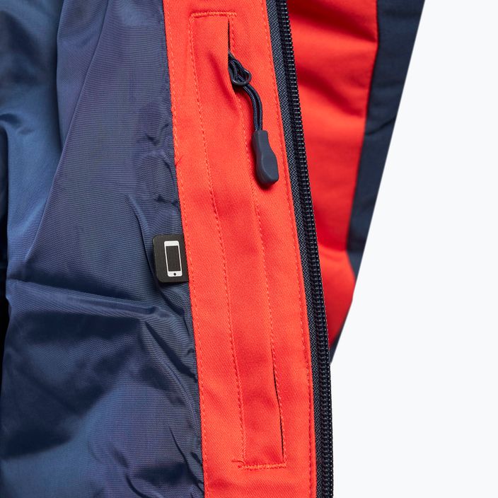 Pánská lyžařská bunda 4F červená-zelená H4Z22-KUMN007 10