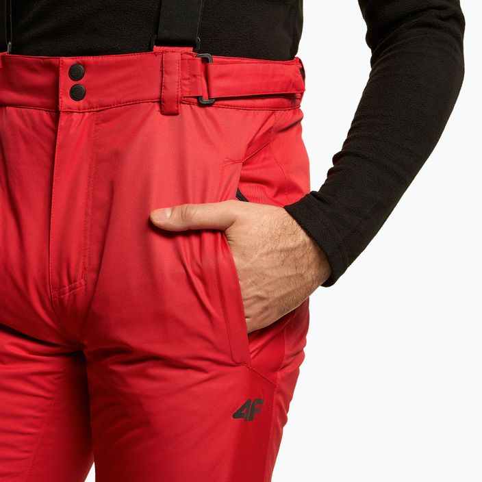 Pánské lyžařské kalhoty 4F červené H4Z22-SPMN001 4