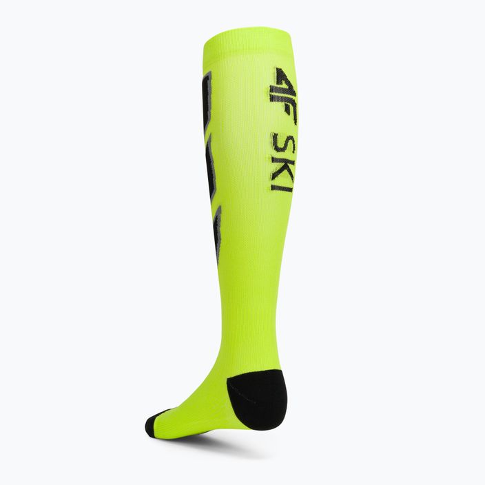 Pánské lyžařské ponožky 4F M030 zelené 4FAW22UFSOM030 2