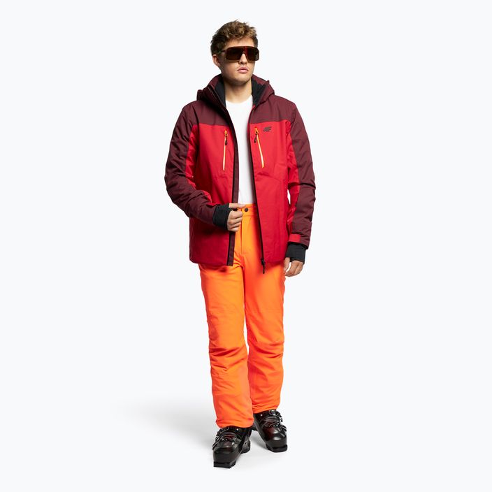 Pánská lyžařská bunda 4F červená H4Z21-KUMN014 2