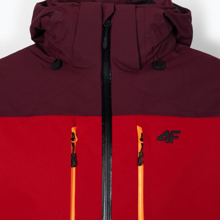 Pánská lyžařská bunda 4F červená H4Z21-KUMN014 16