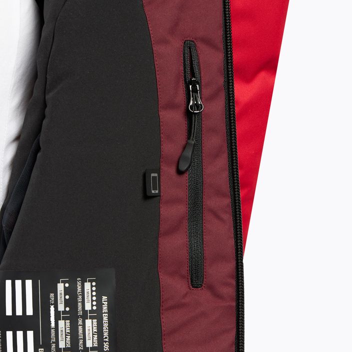 Pánská lyžařská bunda 4F bordovo-červená H4Z21-KUMN015 11