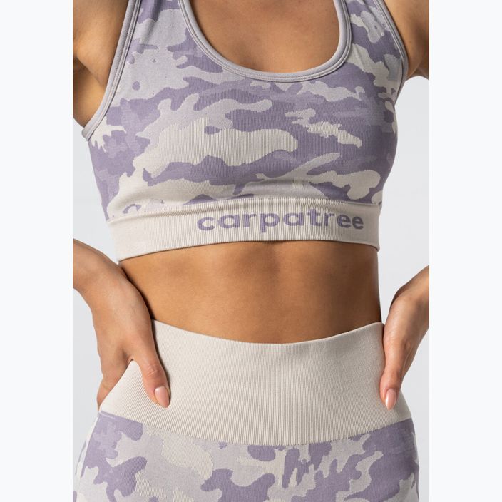 Fitness podprsenka Carpatree Camo Seamless purple 4