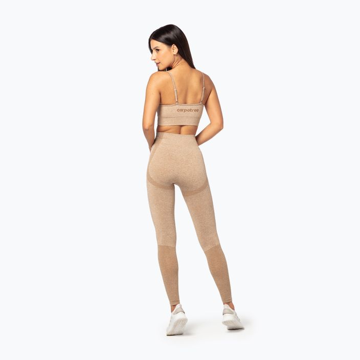 Fitness podprsenka Carpatree Vibe Seamless beige melange 3