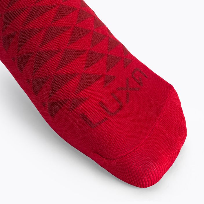 LUXA Asymetrické cyklistické ponožky červené LUHE19SAMRS 4