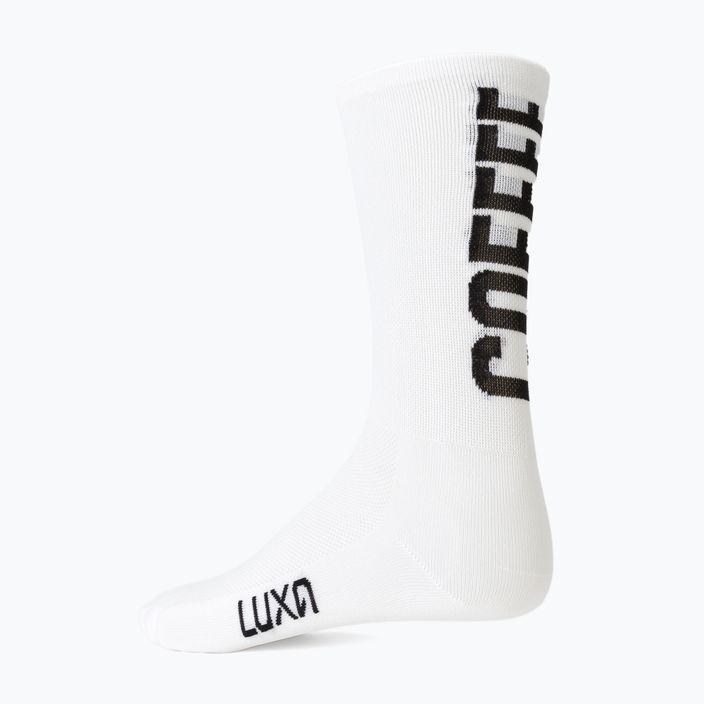 LUXA Coffee Ride cyklistické ponožky bílé LAM21SCRWS1 4