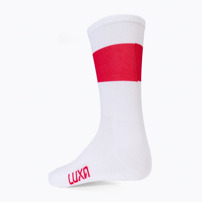 LUXA Flag bílo-červené cyklistické ponožky LAM21SPFS 3